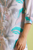 Teal & Grey Printed Cotton Co-Ord Set