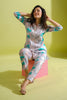 Teal & Grey Printed Cotton Co-Ord Set