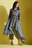 Grey Color Muslin Printed Co-Ord Set
