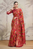Maroon Color Silk Woven Saree