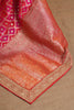 Fuchsia Pink Color Silk Woven Saree