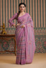 Mauve Color Georgette Swarovski Work Saree