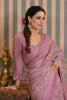 Mauve Color Georgette Swarovski Work Saree