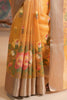 Mustard Colour Kora Silk Saree