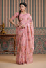 Pink Color Georgette Swarovski Work Saree