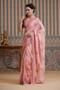 Pink Color Georgette Swarovski Work Saree