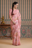 Pink Color Georgette Swarovski Work Saree