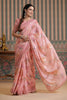 Pink Color Georgette Swarovski Work Saree