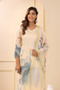 Beige Color Organza Printed Suit
