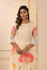 Cream Green Color Organza Printed Suit