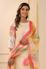 Cream Green Color Organza Printed Suit