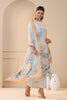 Grey Color Organza Printed Suit