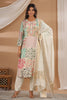 Cream Color Muslin Printed Straight Suit