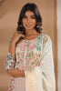 Cream Color Muslin Printed Straight Suit