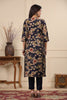 Navy Blue Color Printed Muslin Kurta Set