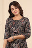 Black Color Printed Muslin Kurta Set