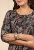 Black Color Printed Muslin Kurta Set