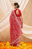 Red Color Embroidered Georgette Saree