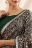 Bottle Green Color Embroidered Georgette Saree