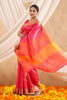 Fuchsia Pink Colour Silk  Woven Saree