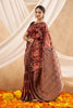 Maroon Color Printed Khaddi Georgette Saree