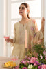 Beige Chanderi Cotton Resham And Zardosi Embroidered Unstitched Suit Material