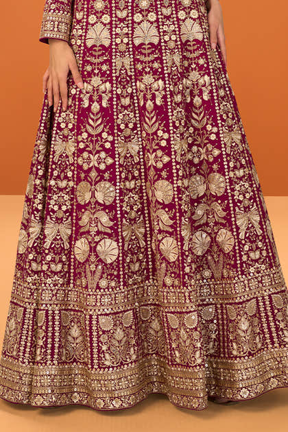 Rani Georgette Heavy Embroidered Floor-Length Suit