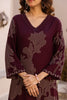 Wine Rayon Cotton Floral Printed Kurta Set With Palazzo