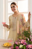 Beige Chanderi Cotton Resham And Zardosi Embroidered Unstitched Suit Material
