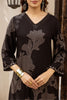 Black Rayon Cotton Floral Printed Kurta Set With Palazzo