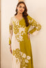 Light Green Rayon Cotton Floral Printed Kurta Set With Palazzo