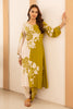 Light Green Rayon Cotton Floral Printed Kurta Set With Palazzo