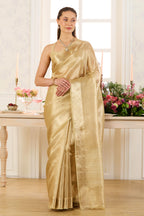 Golden Tissue Zari Woven Saree