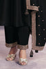 Black Crepe Silk Sequins & Zari Embroidered Anarkali Suit