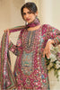 Light Maroon Crepe Silk Kashmiri Jamawar Printed And Embroidered Suit With Pallazo