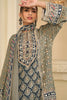 Pista Color Crepe Silk Ajrakh Printed And Embroidered Suit With Pallazo