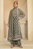 Pista Color Crepe Silk Ajrakh Printed And Embroidered Suit With Pallazo