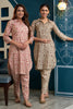 Beige & Green Color Muslin Printed Co-Ord Set
