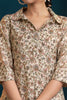 Beige & Green Color Muslin Printed Co-Ord Set