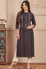 Black Color Printed Cotton Kurti