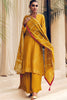 Mustad Color Embroidered Crepe Silk Unstitched Suit Material
