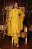 Mustard Color Cotton Embroidered Straight Suit