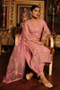 Pink Color Cotton Embroidered Straight Suit
