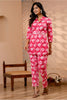 Pink Color Muslin Printed Co-Ord Dress