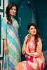 Blue & Turquoise Color Muslin Printed Straight Suit