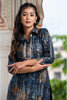 Navy Blue Color Muslin Printed Kurta Set