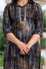 Black Color Muslin Printed Kurta Set