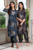 Navy Blue Color Muslin Printed Kurta Set