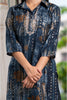 Navy Blue Color Muslin Printed Kurta Set