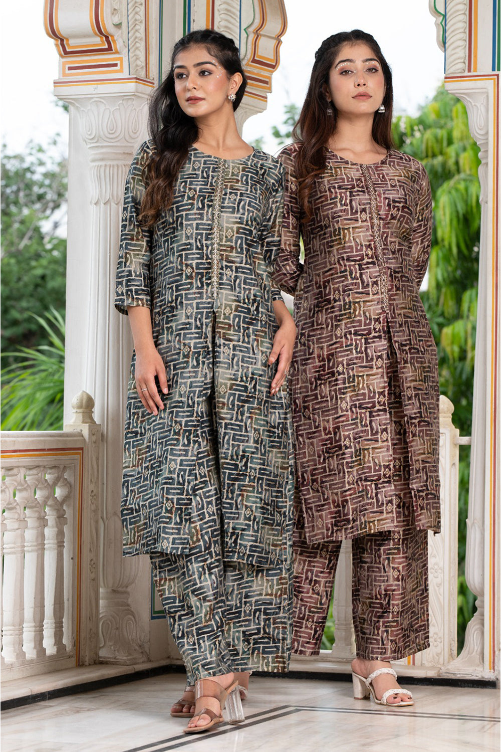 Muslin Printed Kurta Set